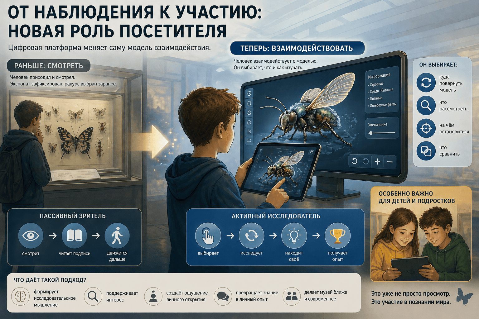 От наблюдения к участию: новая роль посетителя